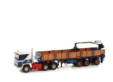 Scania 141 6x2 classic brick trailer 3 axle "J.van Klooster"WSI truck models