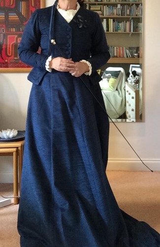 Side saddle costume navy - costume,