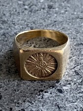 9ct Solid Gold Mens Signet Ring Fully Hallmarked 13 Grams