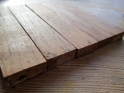 Reclaimed parquet oak fingers - parquet,