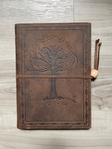Leather embossed journal - leather-embossed,