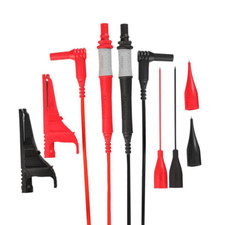 Megger Fused Black and Red Test Lead Set,Probes and Clips 1002-015