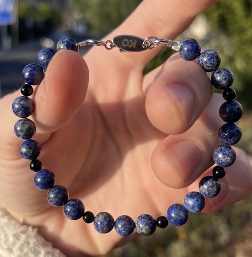 Lapis 8in bracelet - lapis,