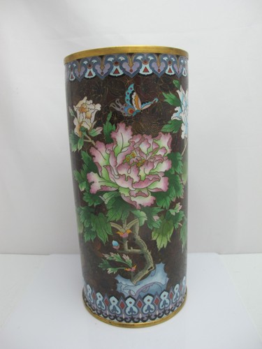 Large cloisonne enamel flower - cloisonne,