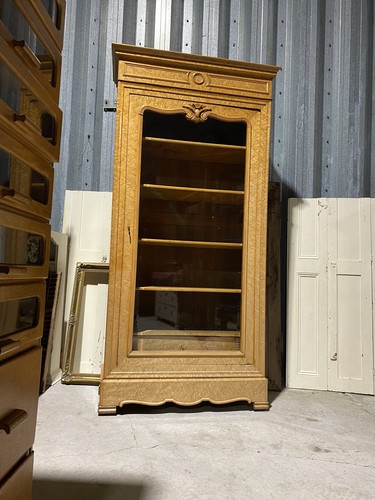 Antique glazed armoire - glazed, display