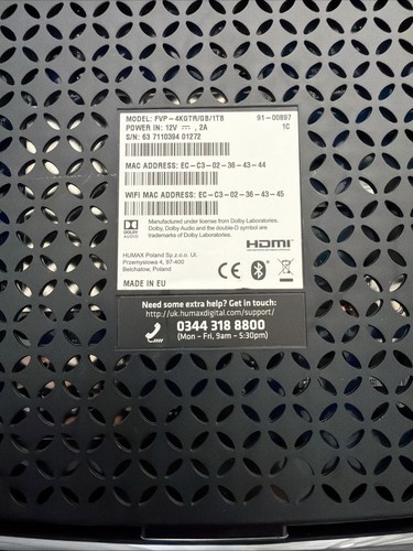 Humax aura 1tb freeview - humax, 4k