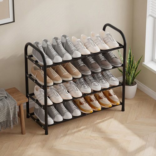 Expandable metal shoe rack - metal,