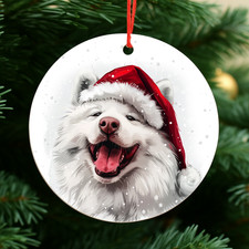 Samoyed Christmas Bauble Secret Santa Gift Ideas Dog Christmas Tree Decor