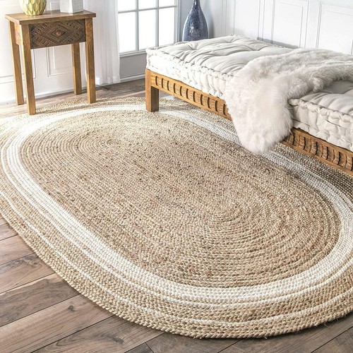 Jute rug natural carpet mat - jute,