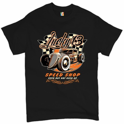 Lucky speed shop shirt - lucky, t-shirt