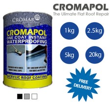 Cromapol Acrylic One Coat Roof Sealant | Emergency Repair Instant Waterproofing