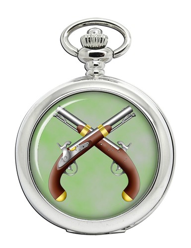 Duelling pistols pocket watch - pistols,