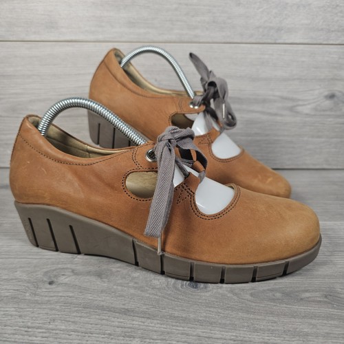 Wolky womens leather lace - leather, up