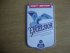 Ossett Brewery - Excelsior - Vintage Beer Pump Badge Sign - Good Condition