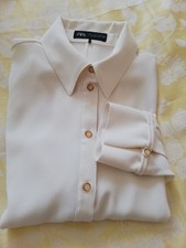 Zara ladies cream blouse small