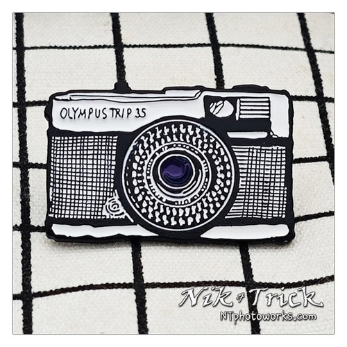Olympus trip enamel pin - olympus,