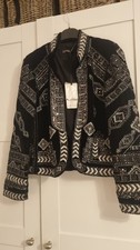 BNWT ZARA BLACK JACKET VELVET