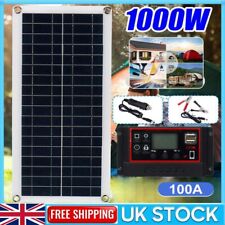 1000W Watt 100A 12V Volt Mono Solar Panel Kit Battery Charger Caravan Shed RV UK
