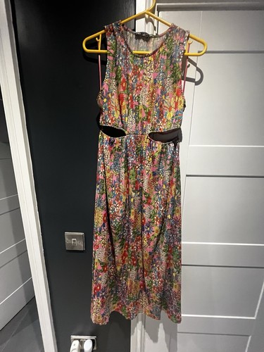Zara floral under bust midi - floral,