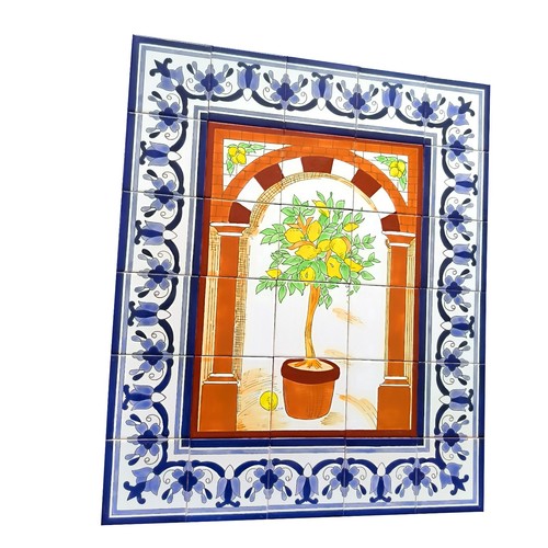 Handpainted mosaic ceramic - handpainted,