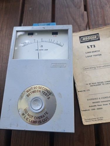 Vintage megger line earth loop - megger,