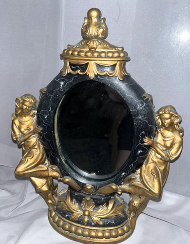 Vintage ornate cherub oval - ornate,