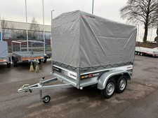 8.2ft x 4.4ft BOX - VERY HIGH - SIDES TWIN AXLE 250cm x 135cm 750kg UNBRAKED