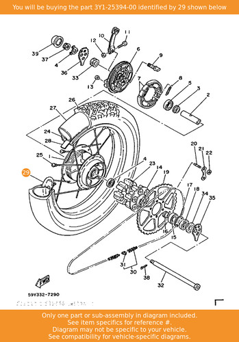 Yamaha spacer bead - yamaha,