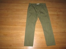 Men's FJALLRAVEN  Kiruna Trouser Regular Fit  Button Fly Olive Pants Size 33