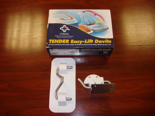 Pair pvc snap davits - pvc,
