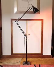 Anglepoise Herbert Terry 1209 Floor Lamp Very Rare Cast Iron Base Black Fab Con