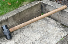 Vintage Double Faced 7 lb Sledge Hammer Blacksmiths Builder Demolition Tool