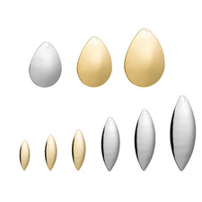 30 X Spinner Blades Brass