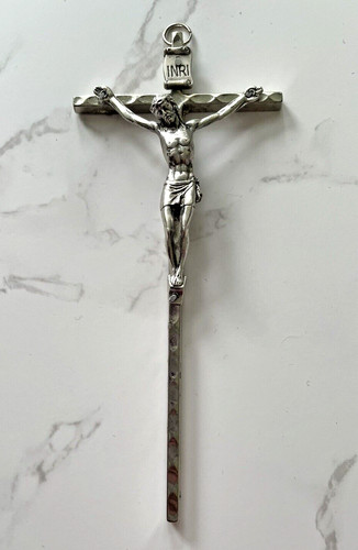 Metal crucifix wall hanging - 5",