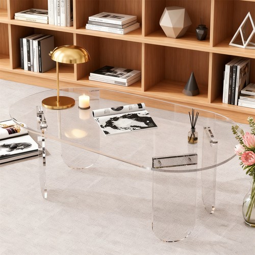 Durable clear acrylic table - clear,
