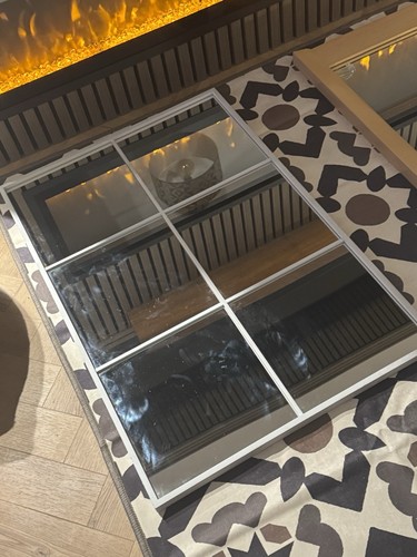 Mirror grey window - window, 95cm