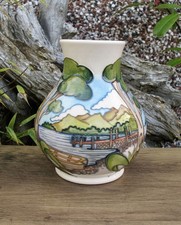 Moorcroft  ASHNESS JETTY Vase 869/6 Limited Edition 44/50 Retail Price £565