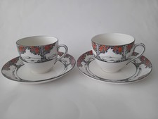 2 x 1920s CROWN DUCAL ORANGE