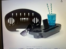 Pair of Clip on Side Tables for Garden Sun Loungers, Camping Seats, Tubular Outd