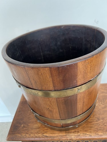 Antique mahogany brass peat - antique,