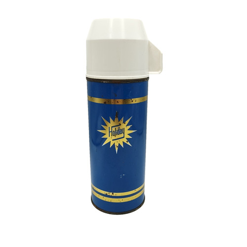 Holiday thermos flask blue - holiday,