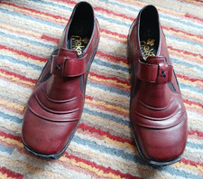 Rieker Antistress Smart Casual Leather Shoes Oxblood Red Size 39 UK 6 Worn Once