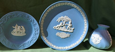 Wedgwood Blue Jasperware Trio