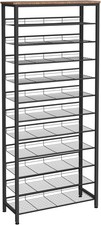 Industrial 12-Tier Tall Shoe Rack – Adjustable, Extra Large Capacity Organiser