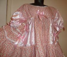 ADULT BABY SISSY PINK SATIN