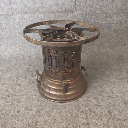 Silver plate spirit burner - plate,