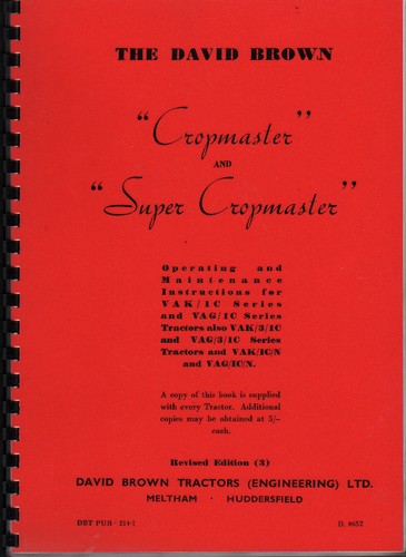 David brown cropmaster super - david,