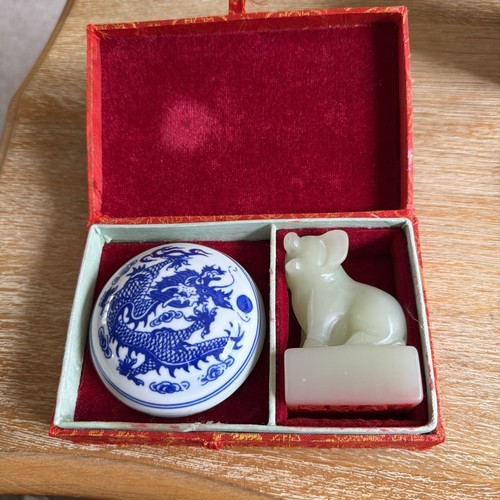 Vintage chinese carved - vintage, stone