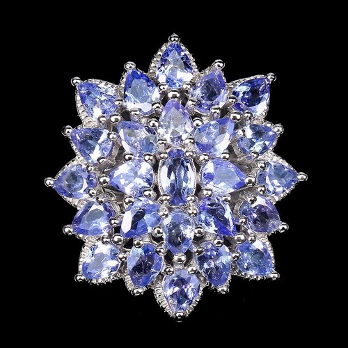 Silver ring tanzanite blue - tanzanite,