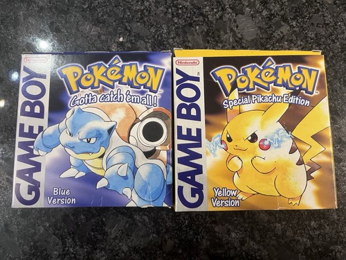 Pokemon yellow blue gameboy - pokemon,